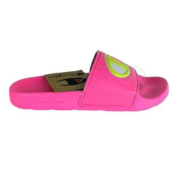 Champion IPO-R Logo Slide Sandals  Youth Girls Size 3  NWT  Hot Pink - Picture 4 of 6